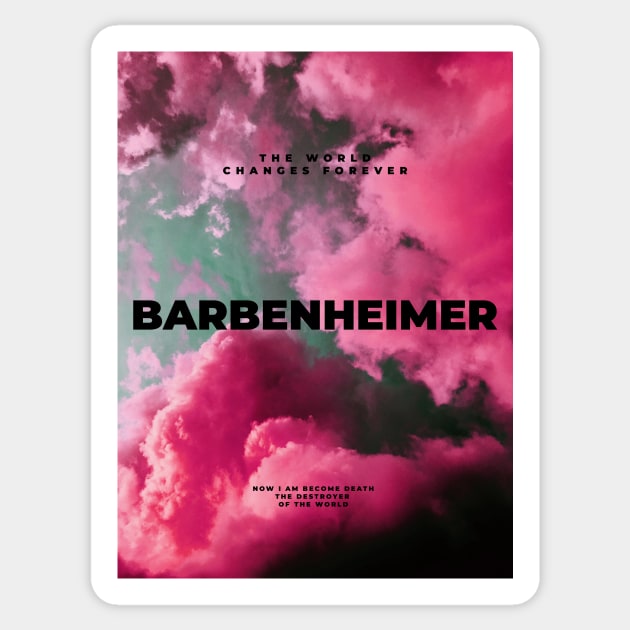 Barbenheimer Sticker by Little Big